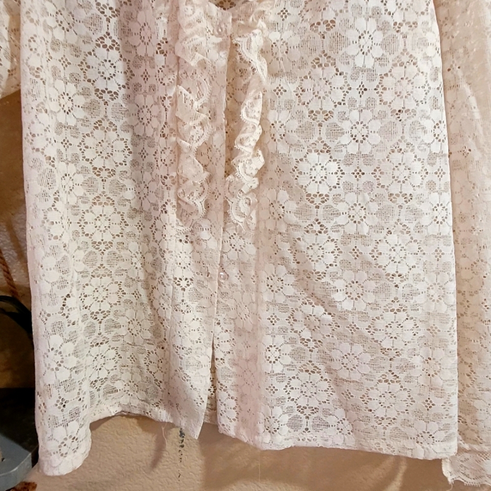 70's Lace Blouse